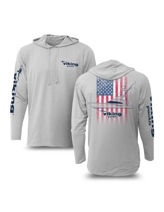 Viking Yachts Rustic Flag Low Pro Tech Hoody